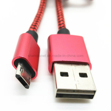Reversible USB a Male to Micro Data Charge Cable